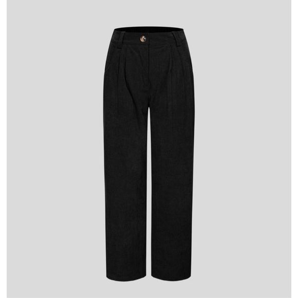 Halara Corduroy Casual Pants Black Size L - Picture 5 of 12